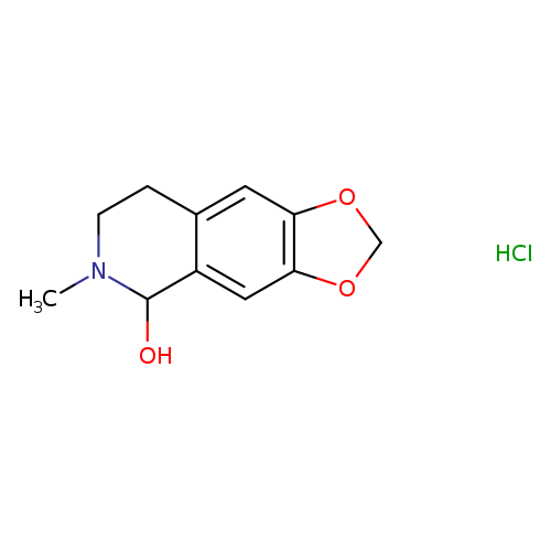 CN1CCc2c(C1O)cc1c(c2)OCO1.Cl