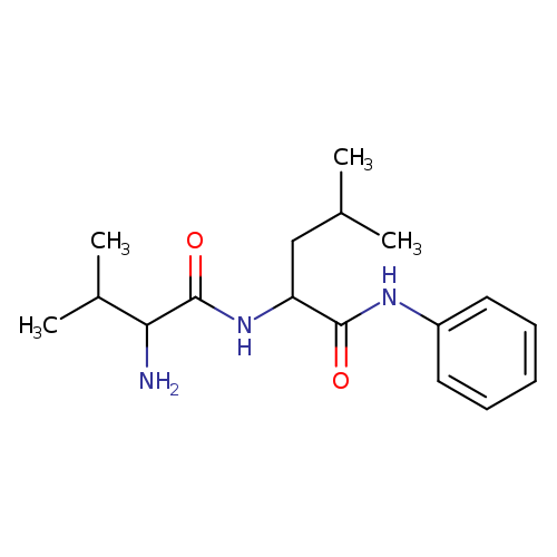 CC(CC(C(=O)Nc1ccccc1)NC(=O)C(C(C)C)N)C