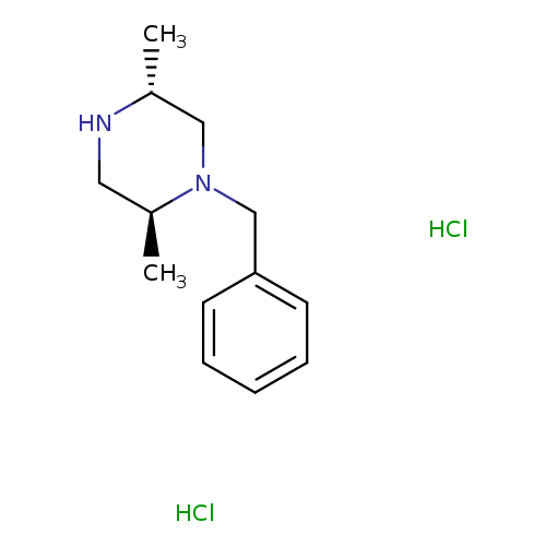 C[C@H]1CN[C@@H](CN1Cc1ccccc1)C.Cl.Cl