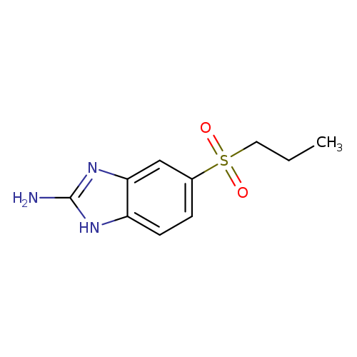 CCCS(=O)(=O)c1ccc2c(c1)nc([nH]2)N