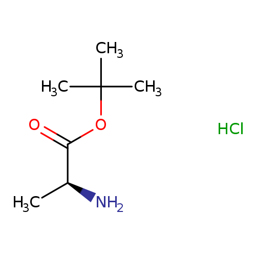 O=C([C@@H](N)C)OC(C)(C)C.Cl