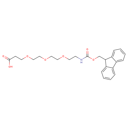 OC(=O)CCOCCOCCOCCNC(=O)OCC1c2ccccc2c2c1cccc2