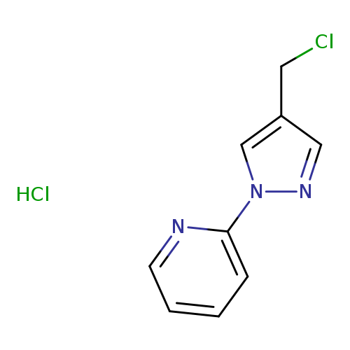 ClCc1cnn(c1)c1ccccn1.Cl