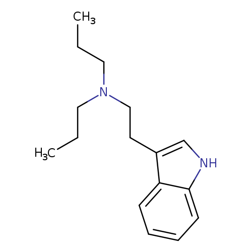 CCCN(CCc1c[nH]c2c1cccc2)CCC