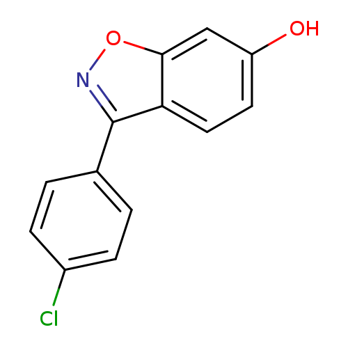 Clc1ccc(cc1)c1noc2c1ccc(c2)O