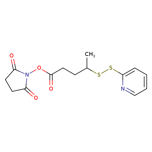 O=C(ON1C(=O)CCC1=O)CCC(SSc1ccccn1)C