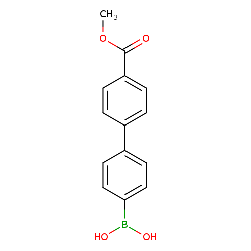 COC(=O)c1ccc(cc1)c1ccc(cc1)B(O)O