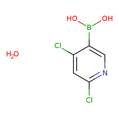 OB(c1cnc(cc1Cl)Cl)O.O