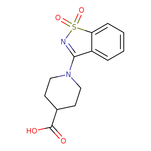 OC(=O)C1CCN(CC1)C1=NS(=O)(=O)c2c1cccc2