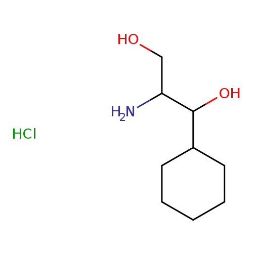 OCC(C(C1CCCCC1)O)N.Cl