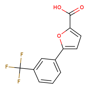 OC(=O)c1ccc(o1)c1cccc(c1)C(F)(F)F