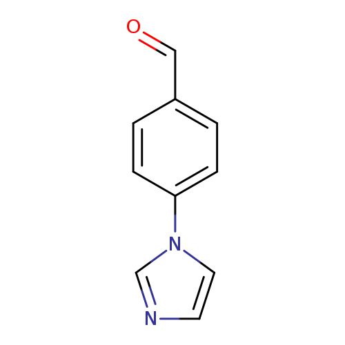 O=Cc1ccc(cc1)n1cncc1