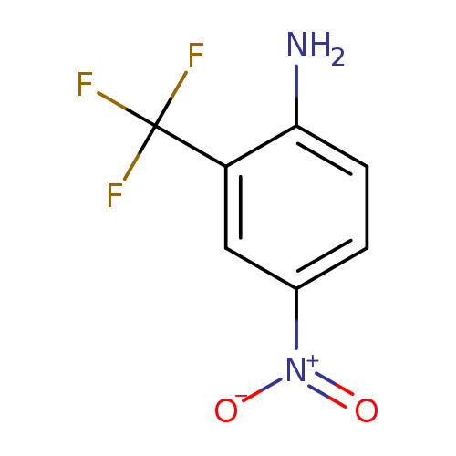 [O-][N+](=O)c1ccc(c(c1)C(F)(F)F)N