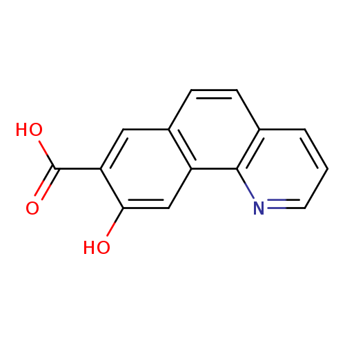 OC(=O)c1cc2ccc3c(c2cc1O)nccc3
