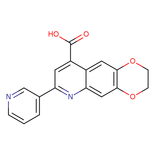 OC(=O)c1cc(nc2c1cc1OCCOc1c2)c1cccnc1