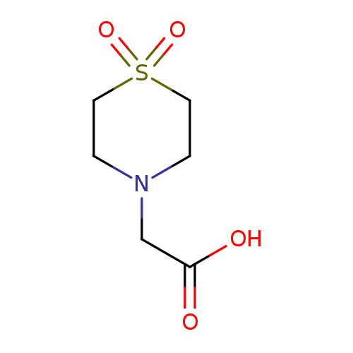 OC(=O)CN1CCS(=O)(=O)CC1