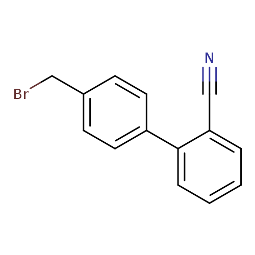 BrCc1ccc(cc1)c1ccccc1C#N