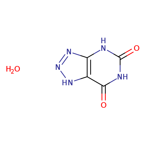 O=c1[nH]c(=O)c2c([nH]1)nn[nH]2.O