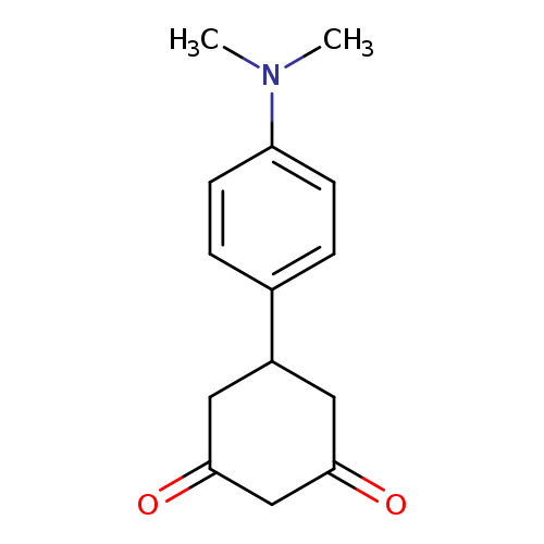 CN(c1ccc(cc1)C1CC(=O)CC(=O)C1)C