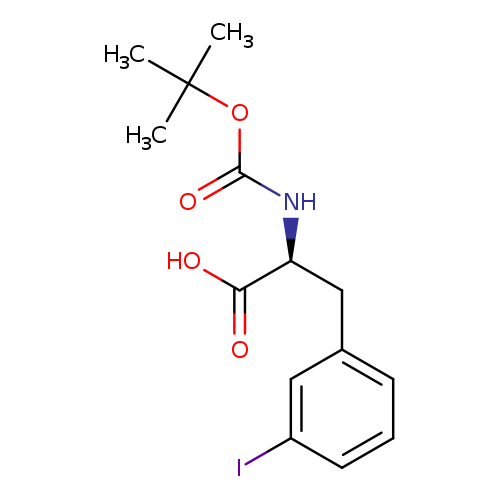 O=C(OC(C)(C)C)N[C@H](C(=O)O)Cc1cccc(c1)I
