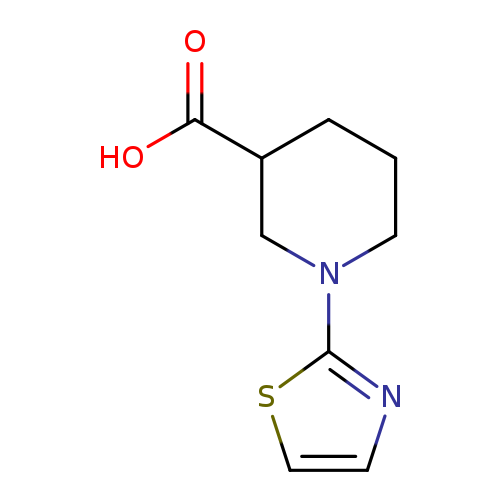 OC(=O)C1CCCN(C1)c1nccs1