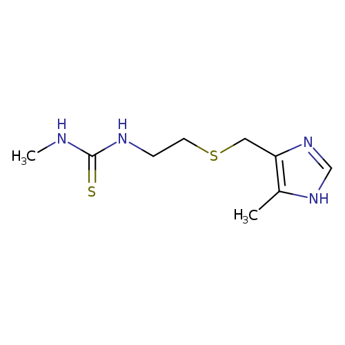 CNC(=S)NCCSCc1nc[nH]c1C