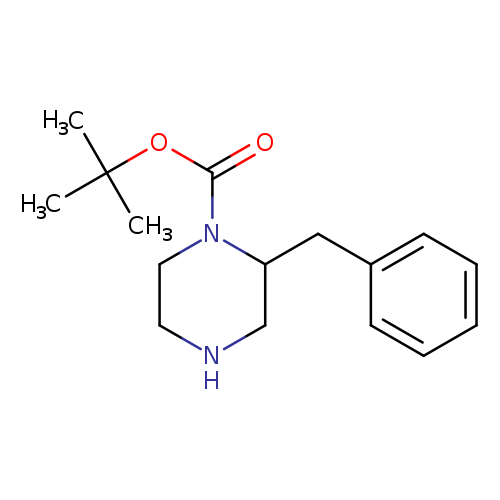 O=C(N1CCNCC1Cc1ccccc1)OC(C)(C)C
