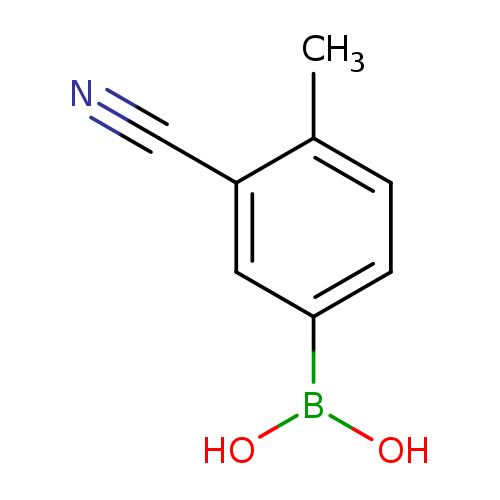 N#Cc1cc(ccc1C)B(O)O