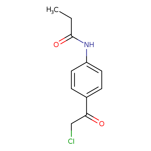 CCC(=O)Nc1ccc(cc1)C(=O)CCl