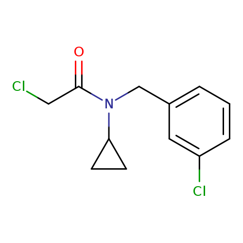 ClCC(=O)N(C1CC1)Cc1cccc(c1)Cl