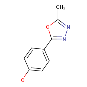 Oc1ccc(cc1)c1nnc(o1)C