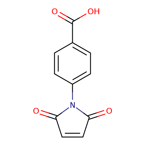 O=C1C=CC(=O)N1c1ccc(cc1)C(=O)O