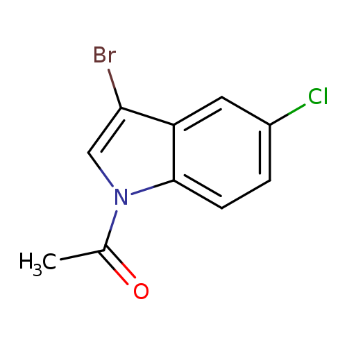 Clc1ccc2c(c1)c(Br)cn2C(=O)C