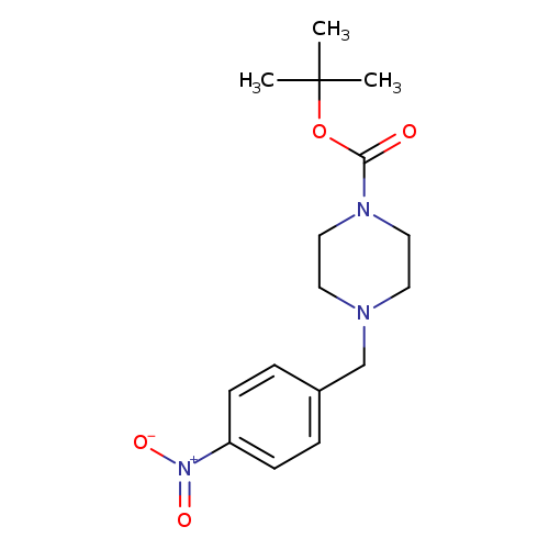 O=C(N1CCN(CC1)Cc1ccc(cc1)[N+](=O)[O-])OC(C)(C)C