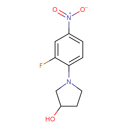 OC1CCN(C1)c1ccc(cc1F)[N+](=O)[O-]