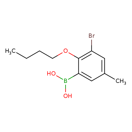 CCCCOc1c(Br)cc(cc1B(O)O)C