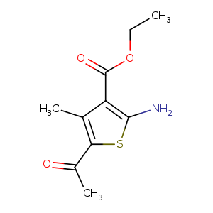 CCOC(=O)c1c(N)sc(c1C)C(=O)C