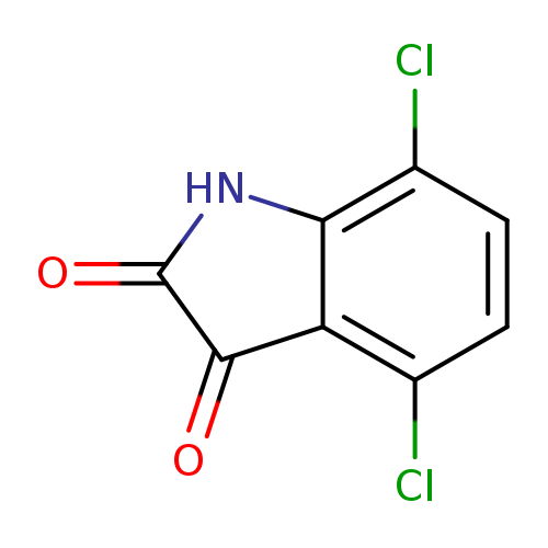 Clc1ccc(c2c1C(=O)C(=O)N2)Cl