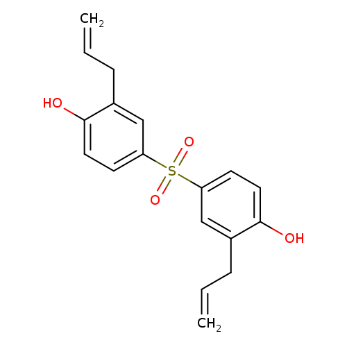 C=CCc1cc(ccc1O)S(=O)(=O)c1ccc(c(c1)CC=C)O