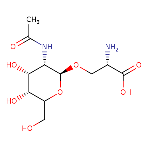 OCC1O[C@H](OC[C@@H](C(=O)O)N)[C@H]([C@H]([C@H]1O)O)NC(=O)C