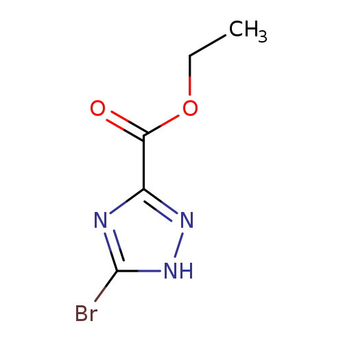 CCOC(=O)c1n[nH]c(n1)Br