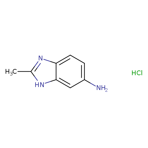 Nc1ccc2c(c1)[nH]c(n2)C.Cl