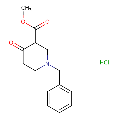 COC(=O)C1CN(CCC1=O)Cc1ccccc1.Cl