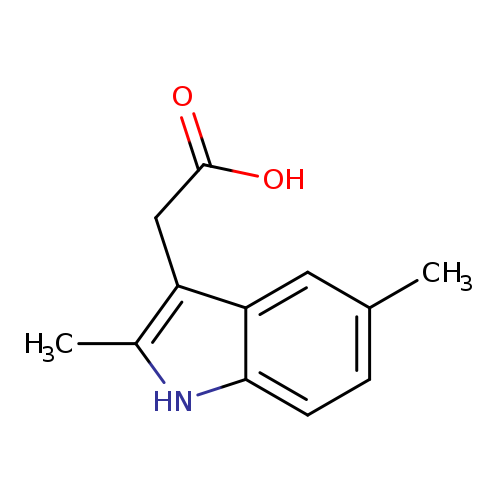 Cc1c(CC(=O)O)c2c([nH]1)ccc(c2)C