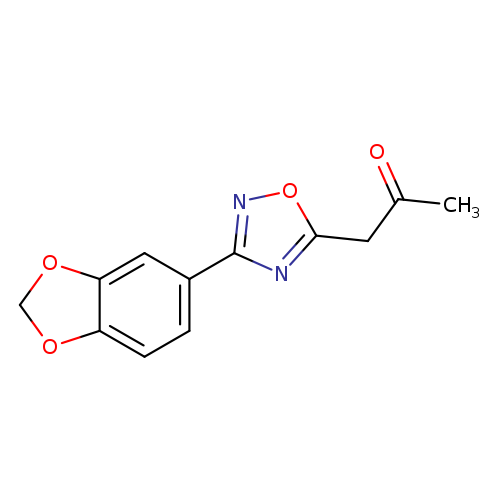 CC(=O)Cc1onc(n1)c1ccc2c(c1)OCO2
