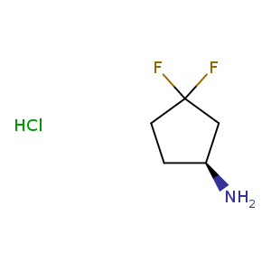 N[C@H]1CCC(C1)(F)F.Cl