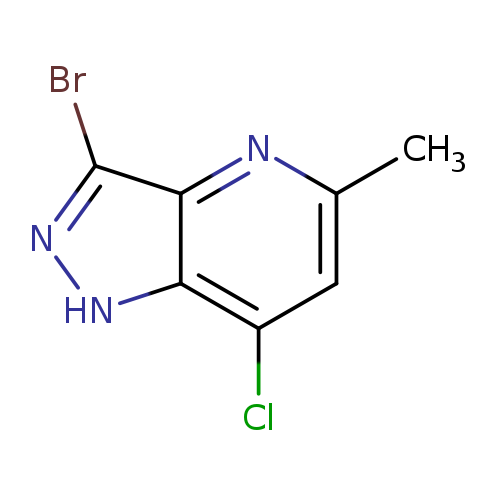 Cc1cc(Cl)c2c(n1)c(Br)n[nH]2