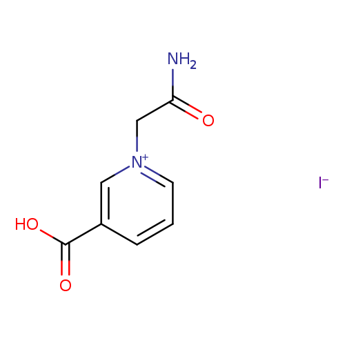 NC(=O)C[n+]1cccc(c1)C(=O)O.[I-]
