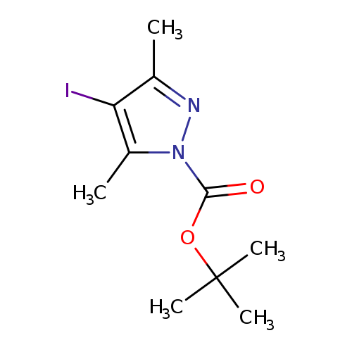 Cc1nn(c(c1I)C)C(=O)OC(C)(C)C