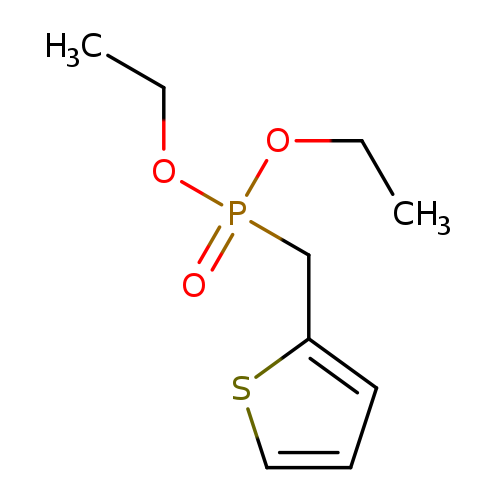 CCOP(=O)(Cc1cccs1)OCC